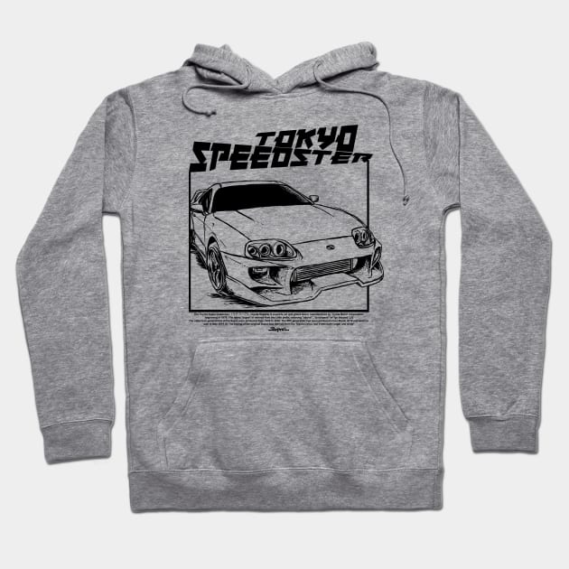 Toyota Supra Tokyo Speedster Hoodie by Mrmera